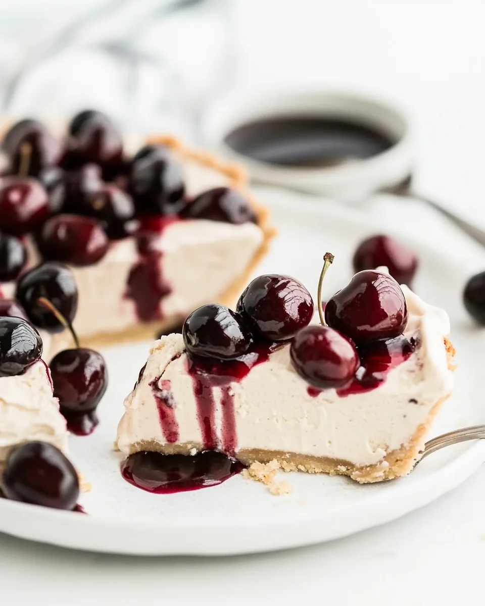 Cherries Jubilee Ice Cream Pie