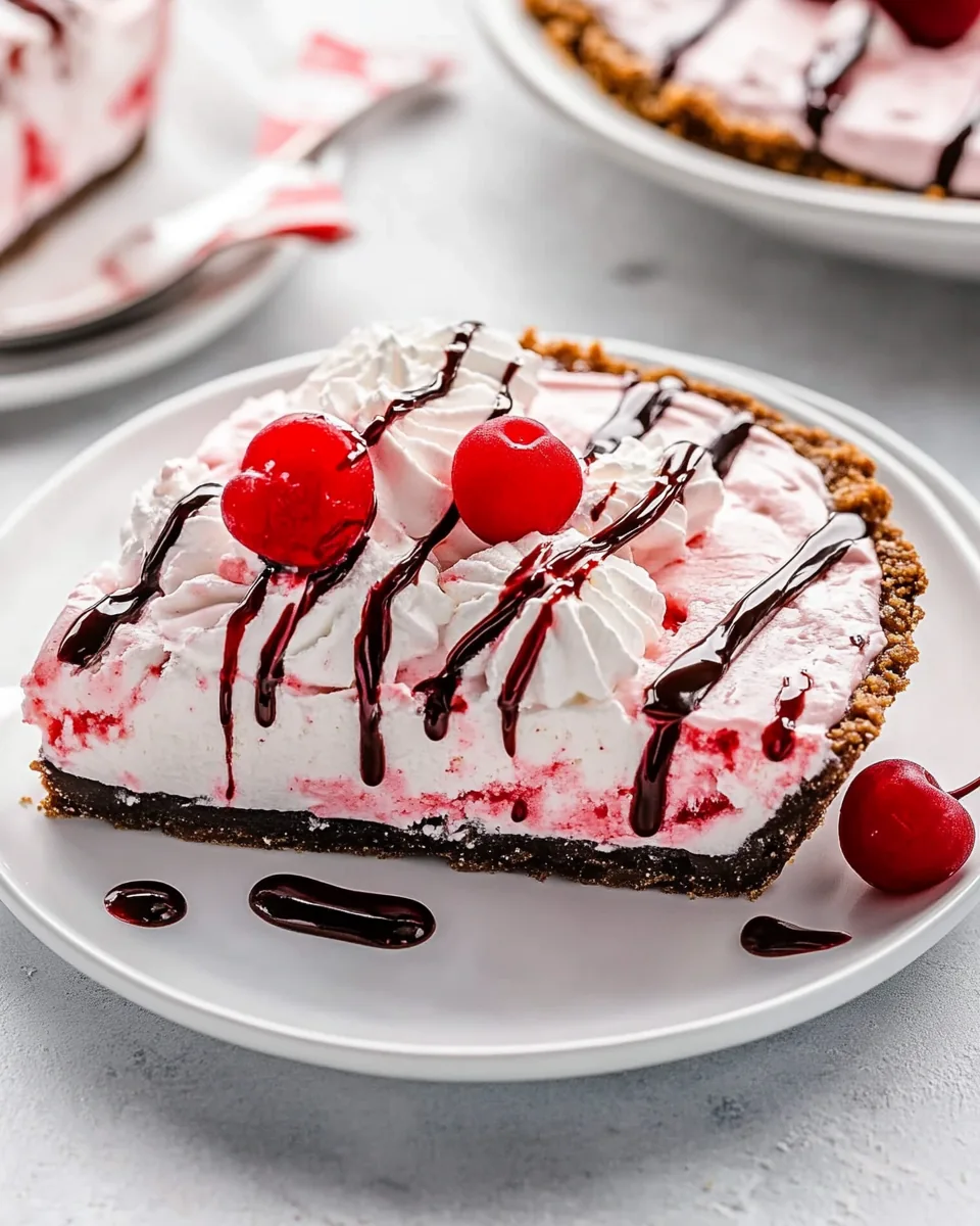 Cherry Ice Cream Pie