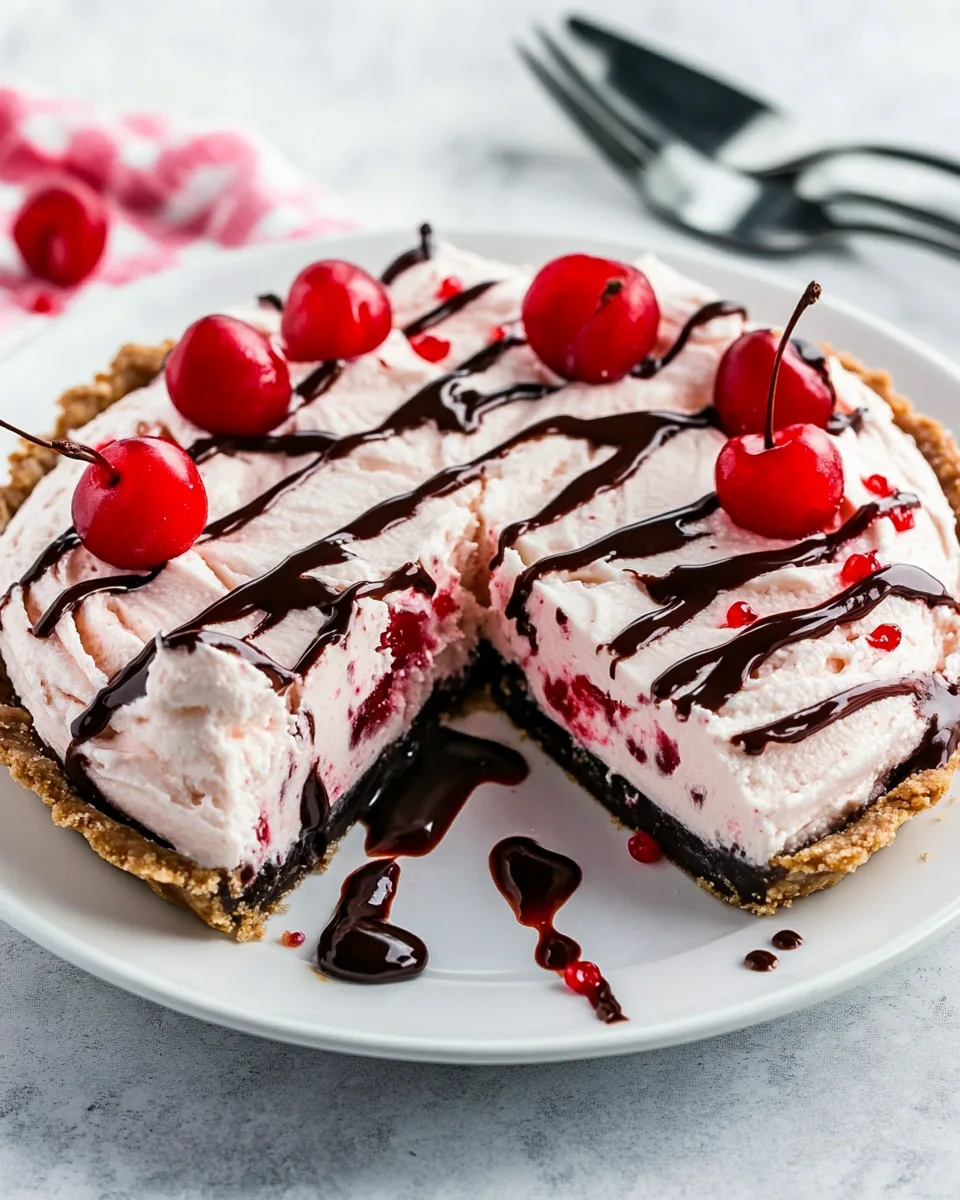 Cherry Ice Cream Pie