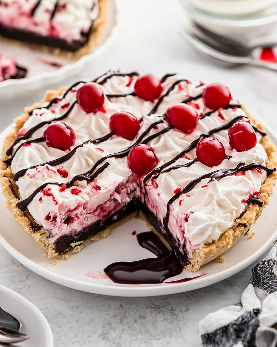 Cherry Ice Cream Pie