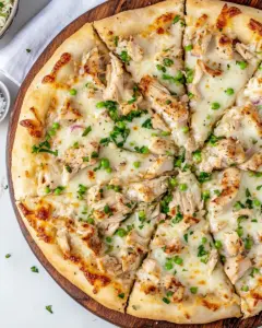 Chicken Alfredo Pizza