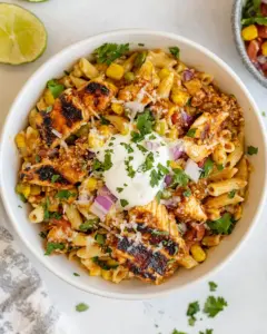 Chicken Enchilada Pasta Salad