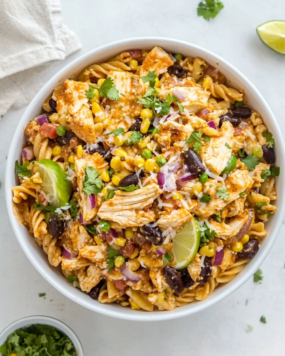 Chicken Enchilada Pasta Salad