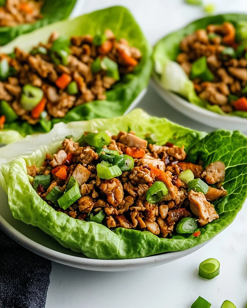 Chicken Lettuce Wraps
