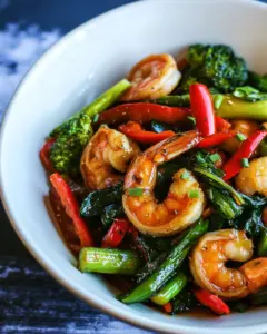 Chinese Style Skinny Shrimp and Vegetables