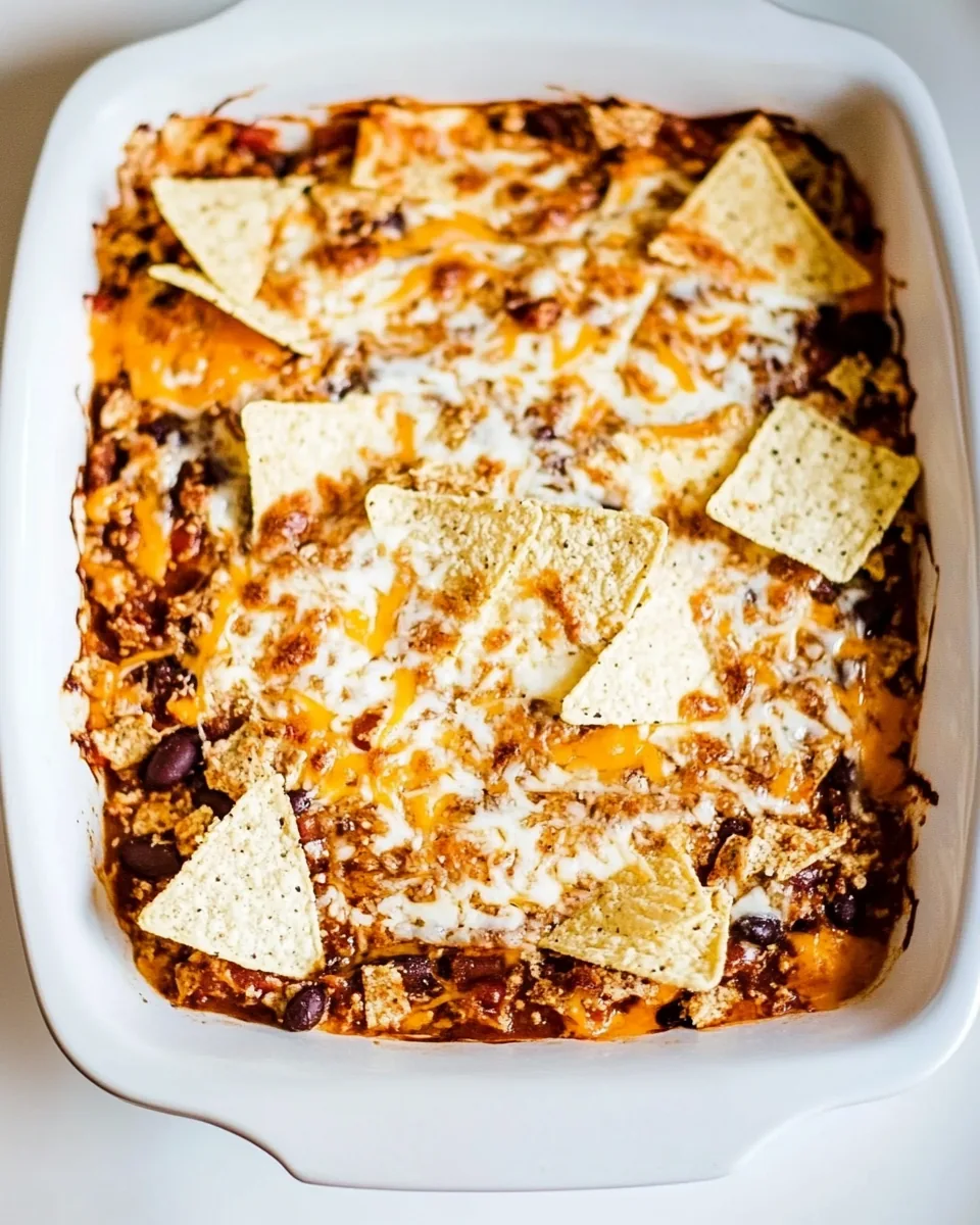 Chips and Cheese Chili Casserole