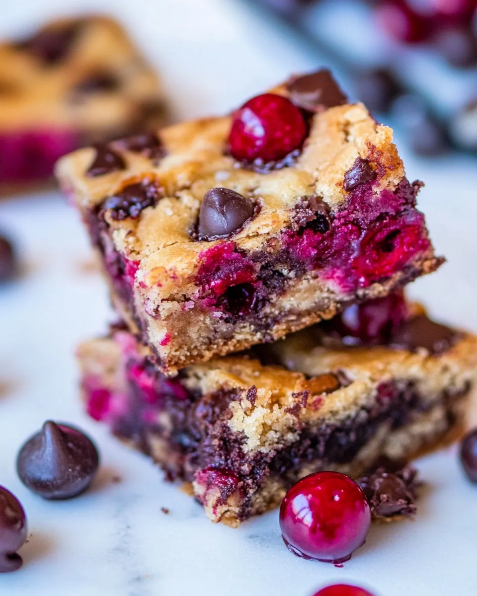 Chocolate Chip Cherry Bars