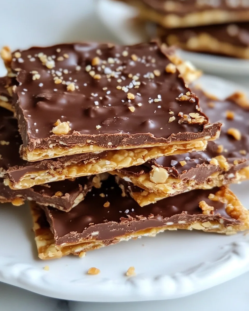 Chocolate Covered Toffee Matzo Crunch