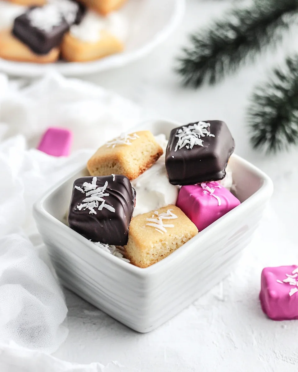 Chocolate Dipped Coconut Shortbread Cookies