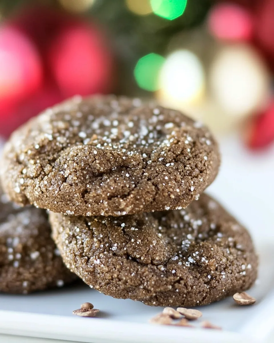 Chocolate Gingerbread Cookies