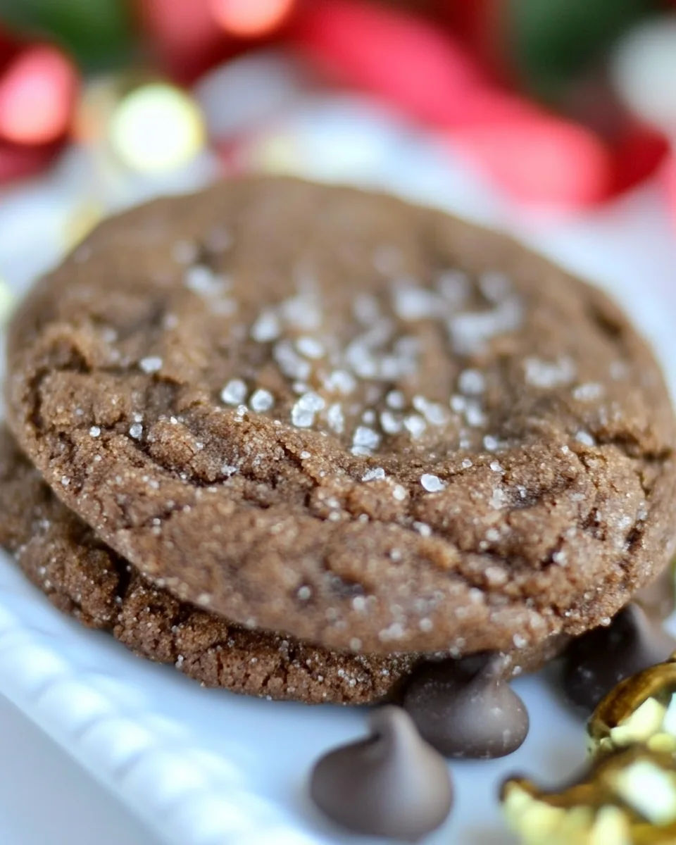 Chocolate Gingerbread Cookies