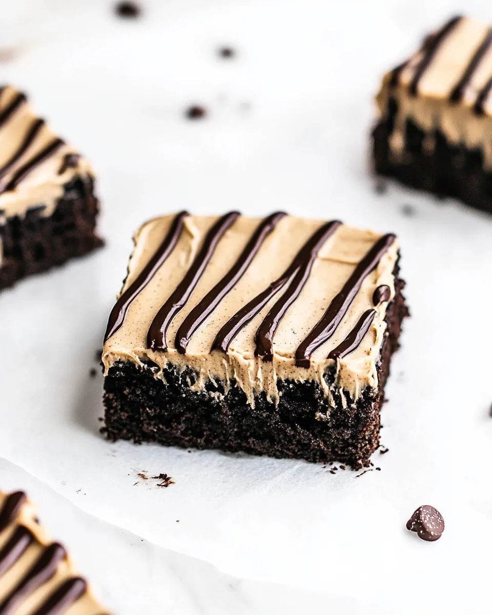 Chocolate Sheet Cake with Peanut Butter Frosting
