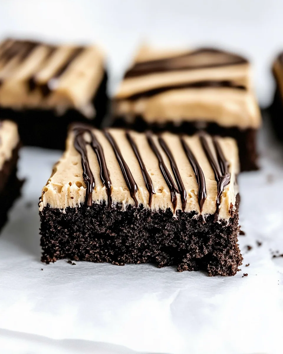 Chocolate Sheet Cake with Peanut Butter Frosting