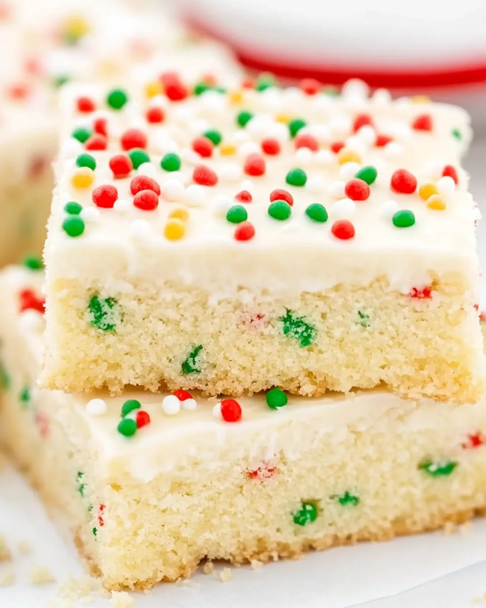 Christmas Sugar Cookie Bars