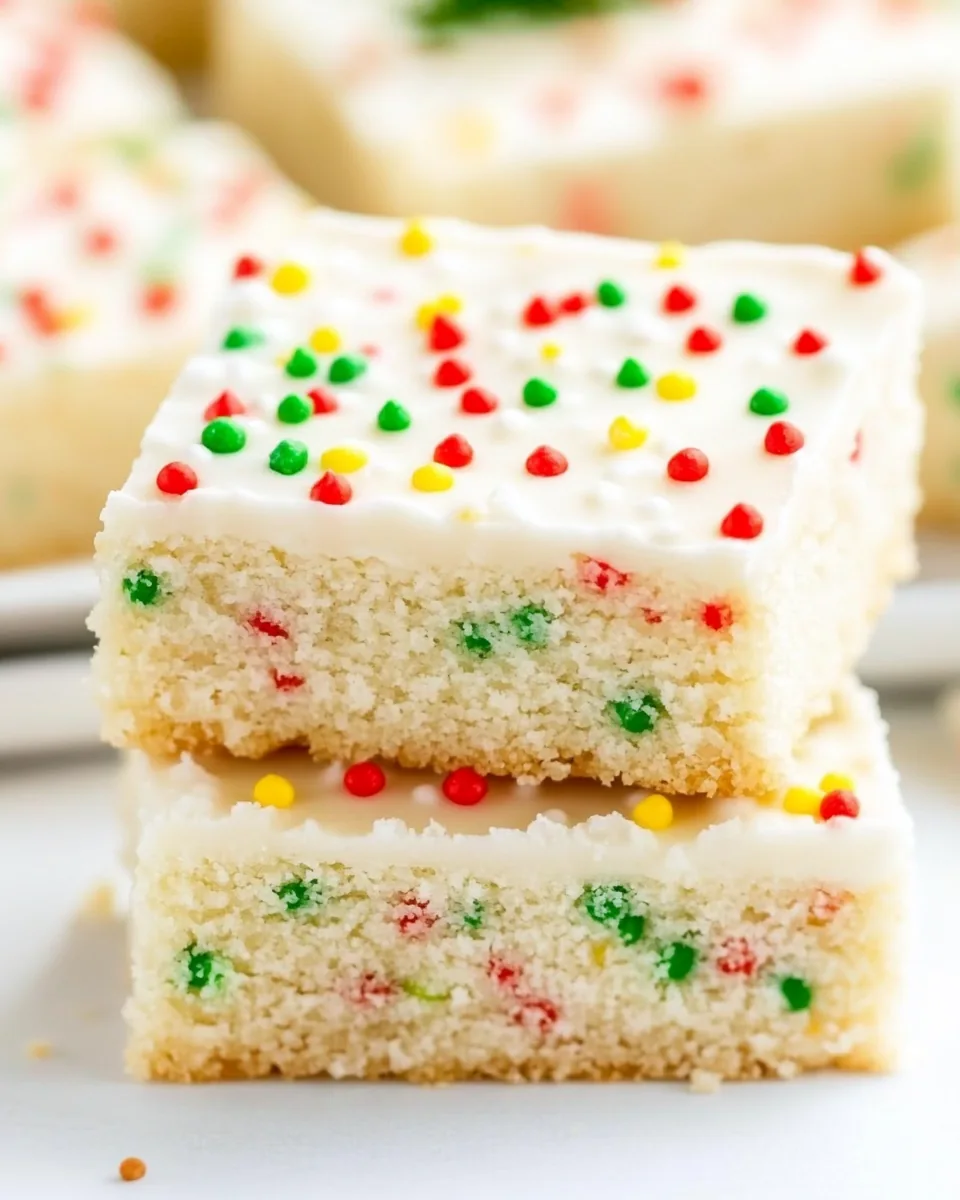 Christmas Sugar Cookie Bars
