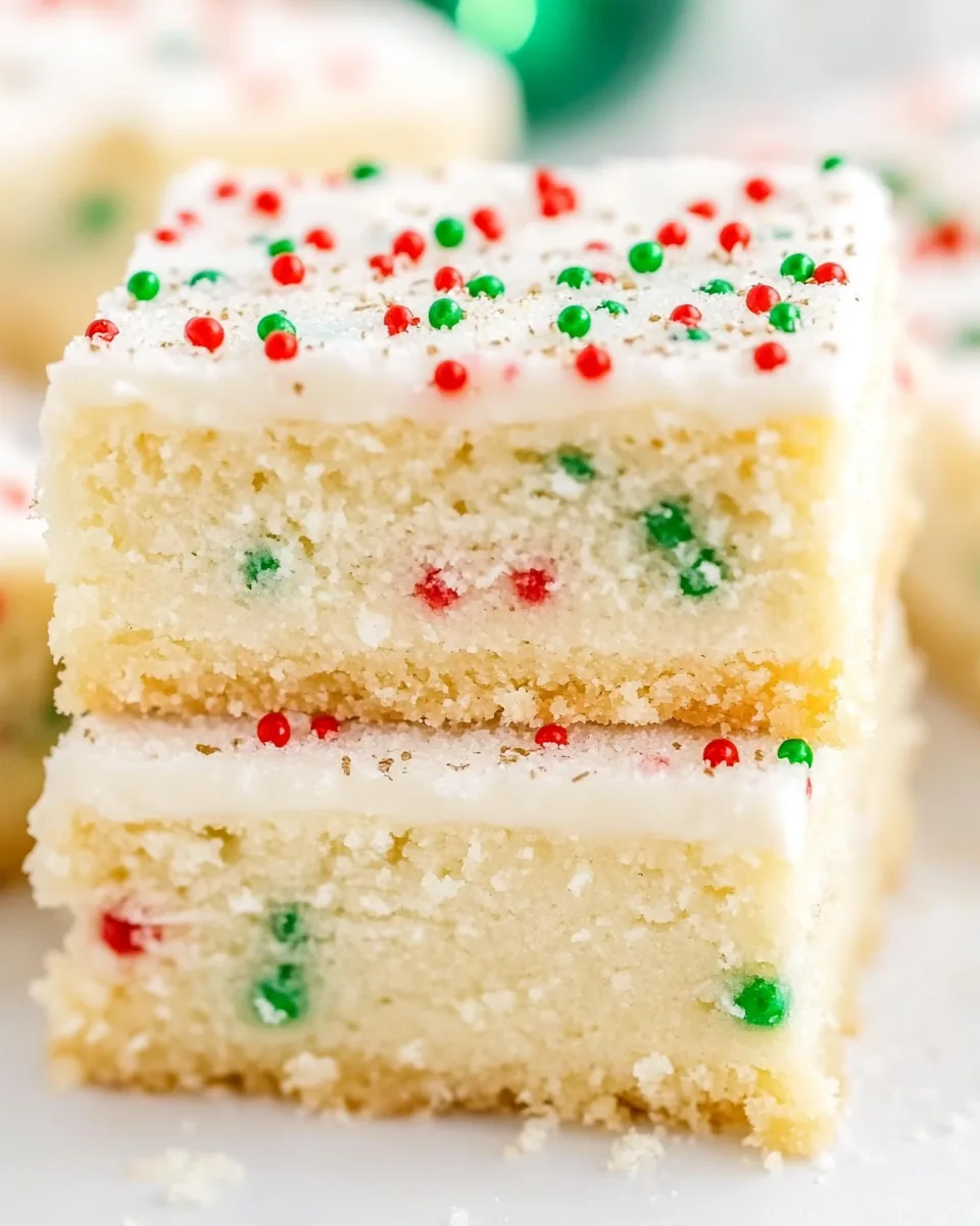 Christmas Sugar Cookie Bars