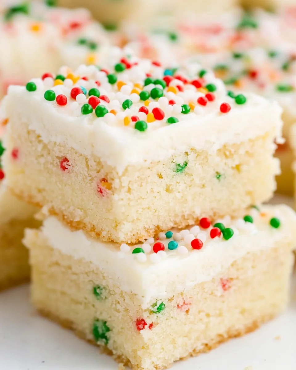 Christmas Sugar Cookie Bars