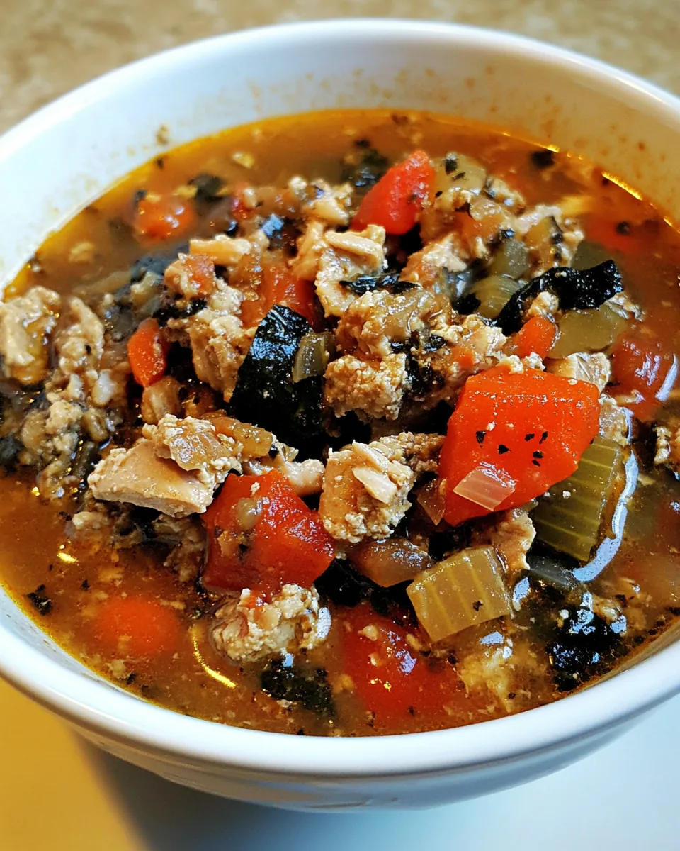 Chunky Turkey and Vegetable Soup