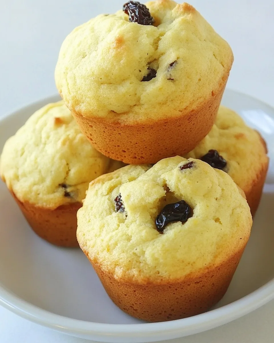Corn Muffins with Yellow Squash and Raisins