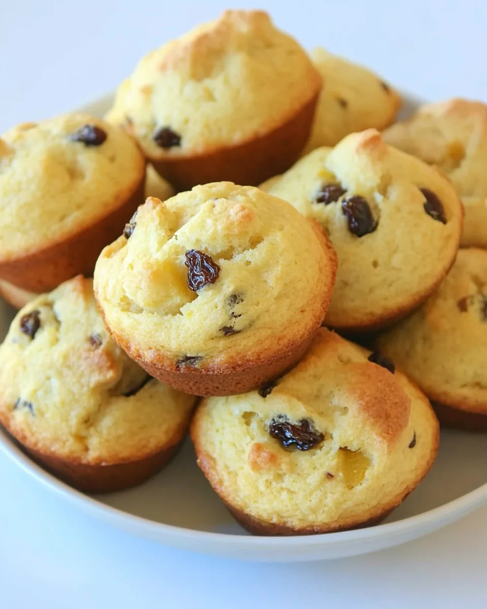 Corn Muffins with Yellow Squash and Raisins