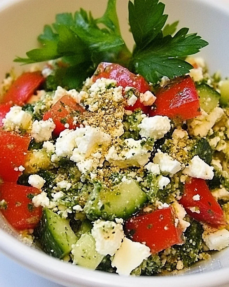 Cottage Cheese Salad with Za’atar