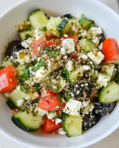 Cottage Cheese Salad with Za’atar