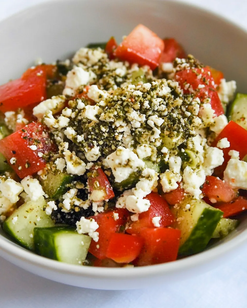 Cottage Cheese Salad with Za’atar