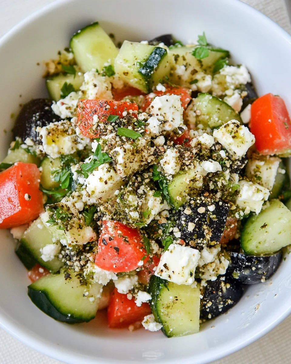 Cottage Cheese Salad with Za’atar