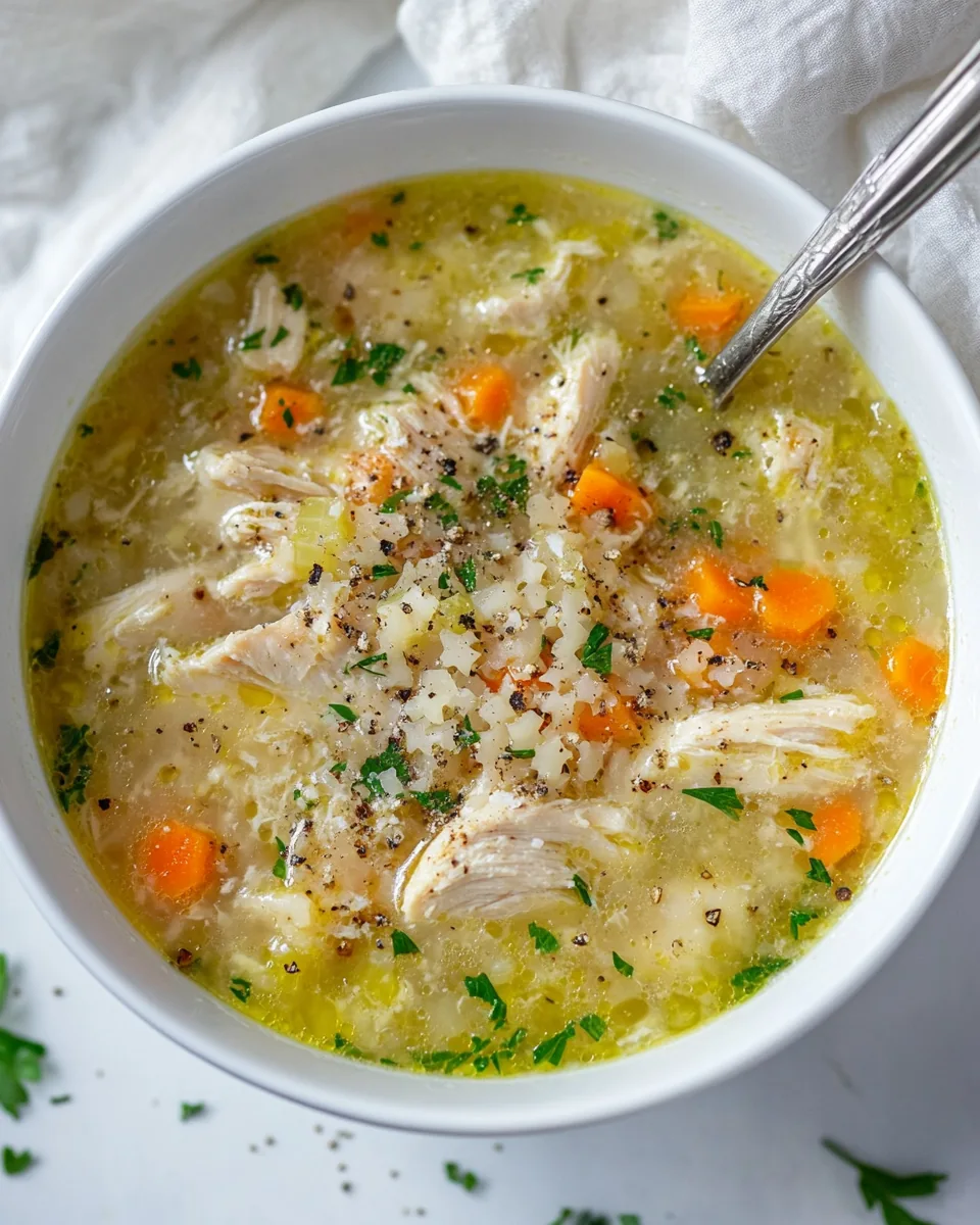 Cozy Chicken and Stars Soup