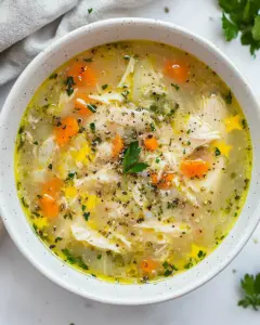 Cozy Chicken and Stars Soup