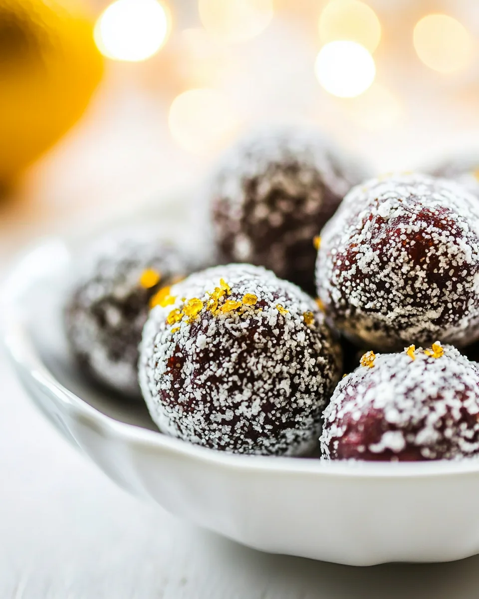 Cranberry Orange Energy Date Balls