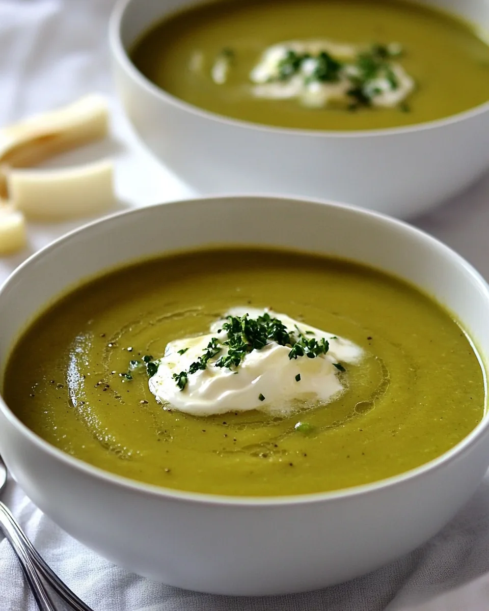 Cream of Asparagus Leek Soup