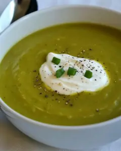 Cream of Asparagus Leek Soup
