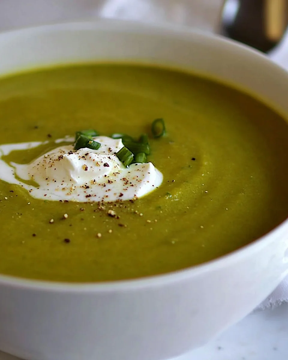 Cream of Asparagus Leek Soup