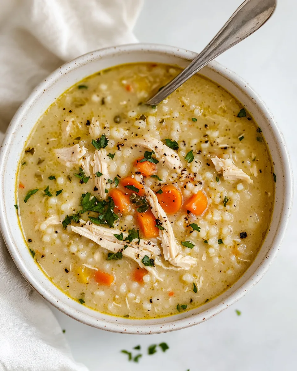 Creamy Chicken Couscous Soup
