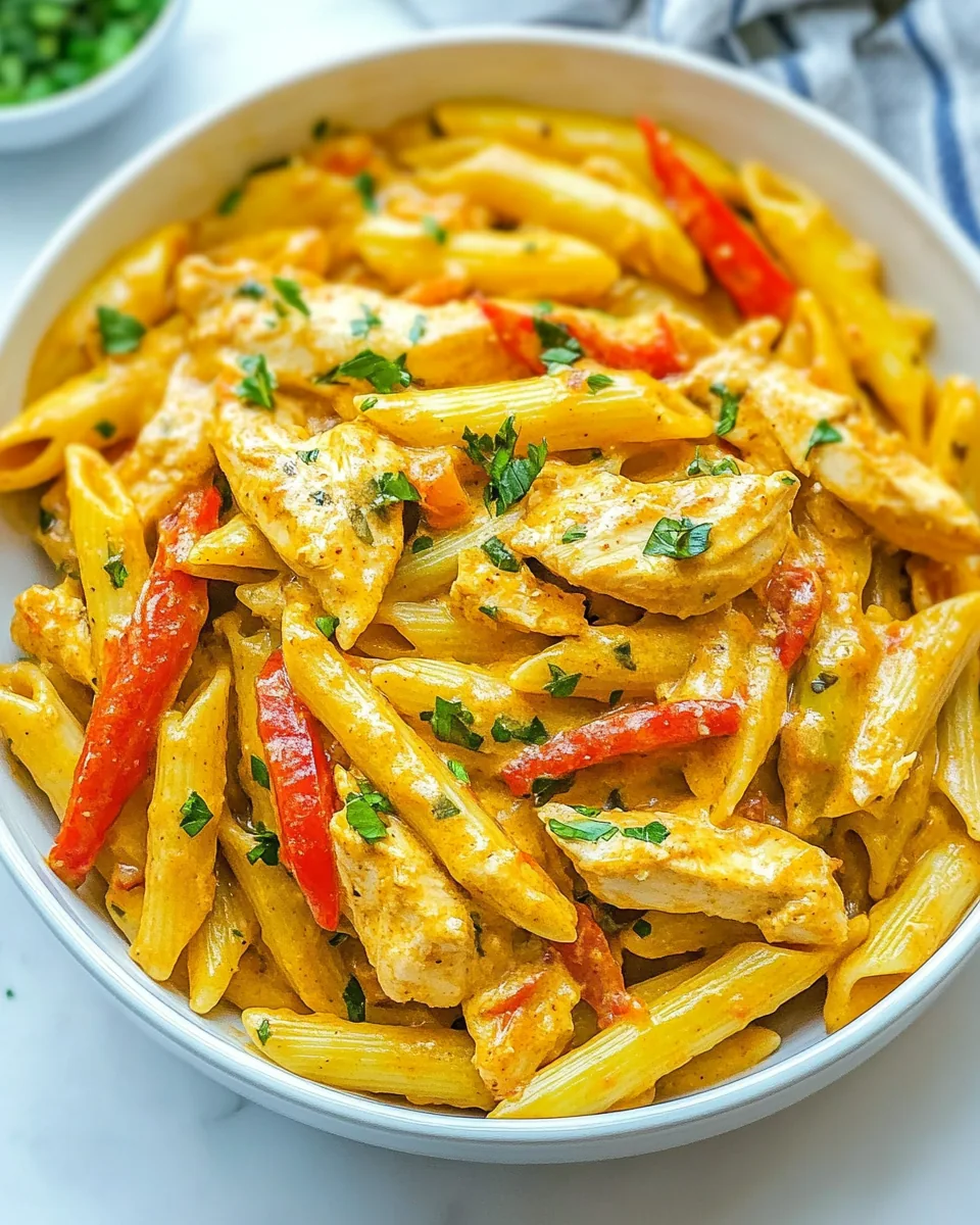 Creamy Chicken Fajita Pasta