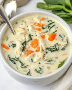 Creamy Chicken Florentine Soup