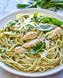 Creamy Chicken Pesto Pasta
