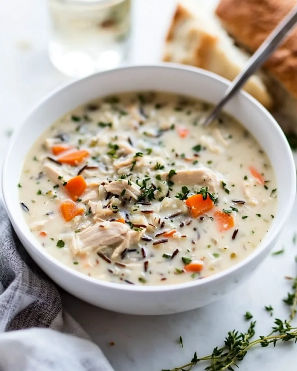 Creamy Chicken and Wild Rice Soup