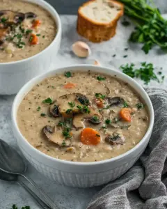Creamy Vegan Mushroom Soup