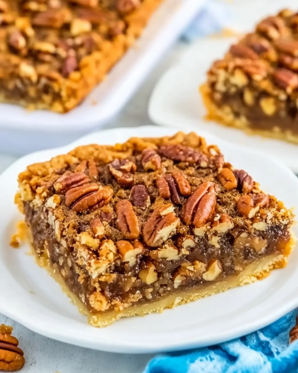 Crescent Pecan Pie Bars