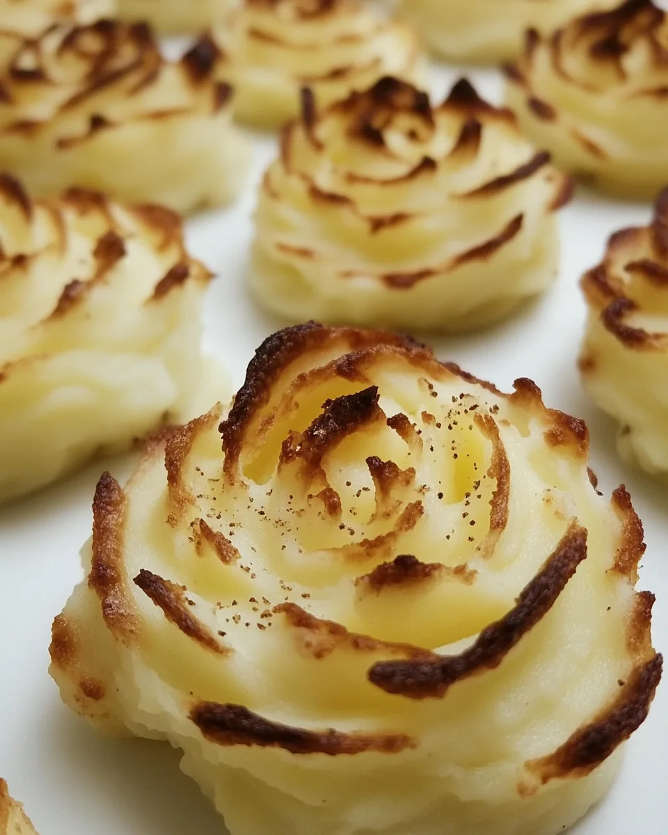 Crispy Mashed Potato Rosettes