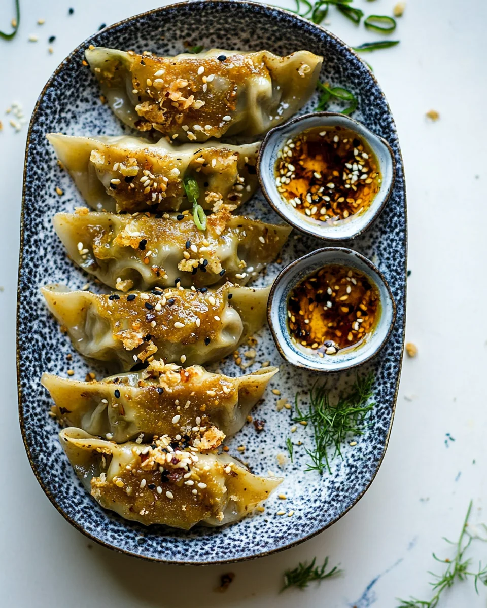 Crispy Sesame Ginger Potstickers