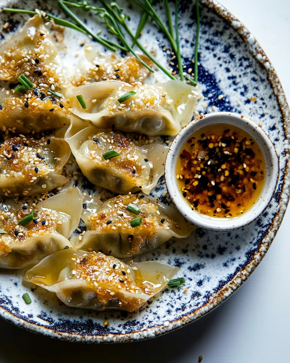 Crispy Sesame Ginger Potstickers