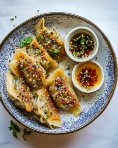 Crispy Sesame Ginger Potstickers