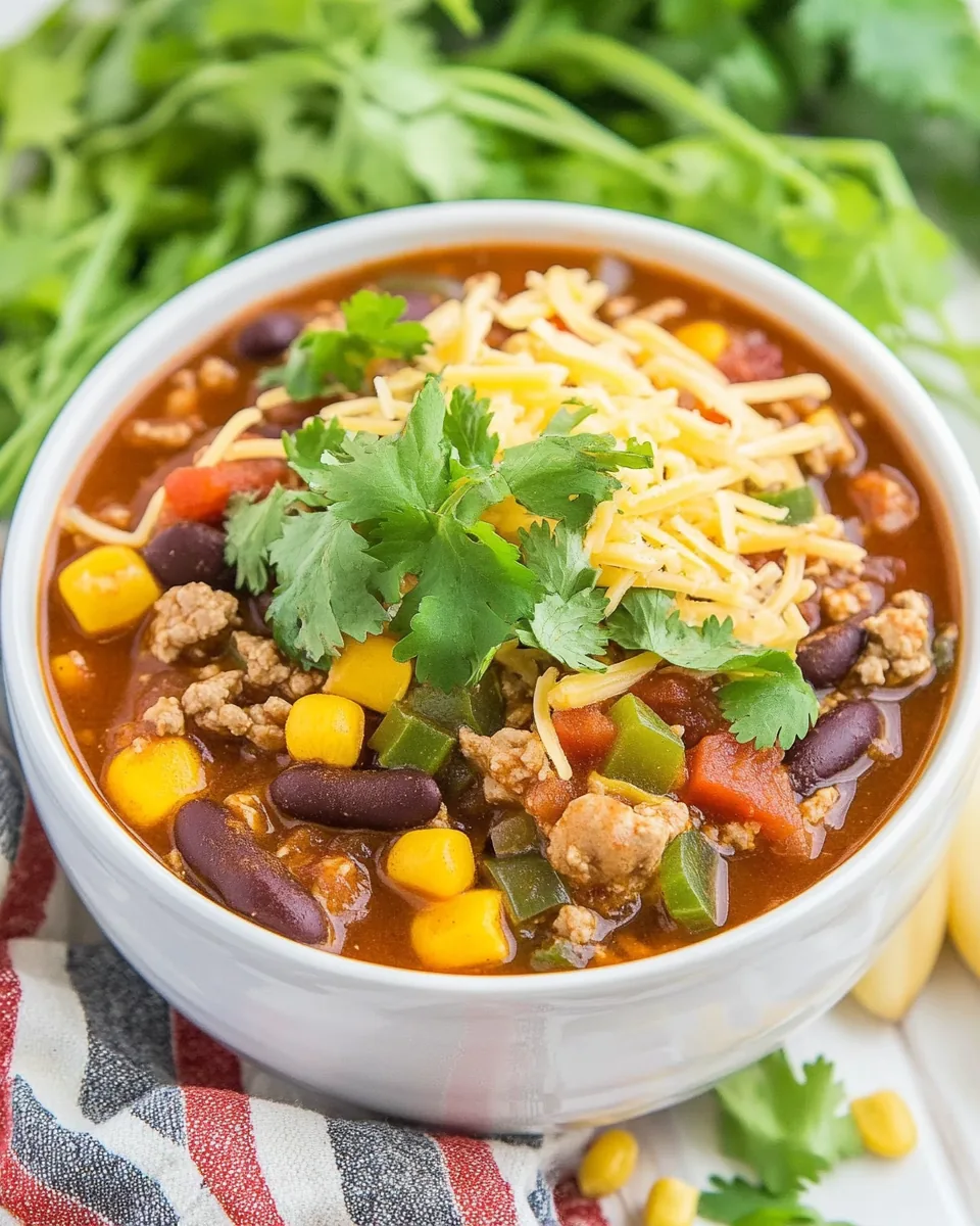 Crock Pot Turkey Chili