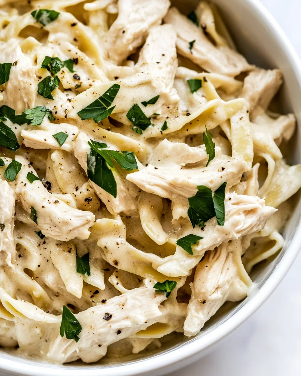 Crockpot Chicken Alfredo