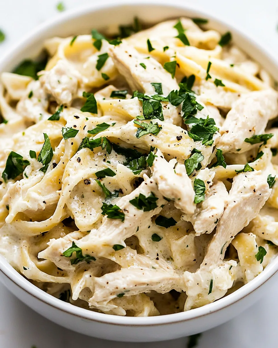 Crockpot Chicken Alfredo