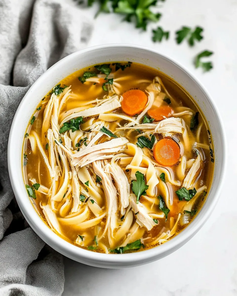 Crockpot Chicken Noodle Soup