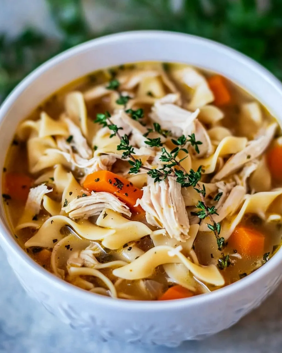 Crockpot Chicken Noodle Soup